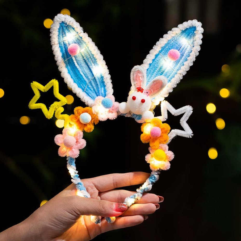 Easy Cosplay Prop - Tiara de Coelho Artesanal Luminosa com