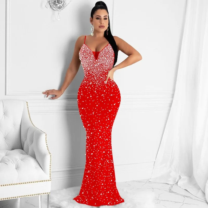 Briar Cosplay Prop - Elegante cristal strass pérolas sereia maxi