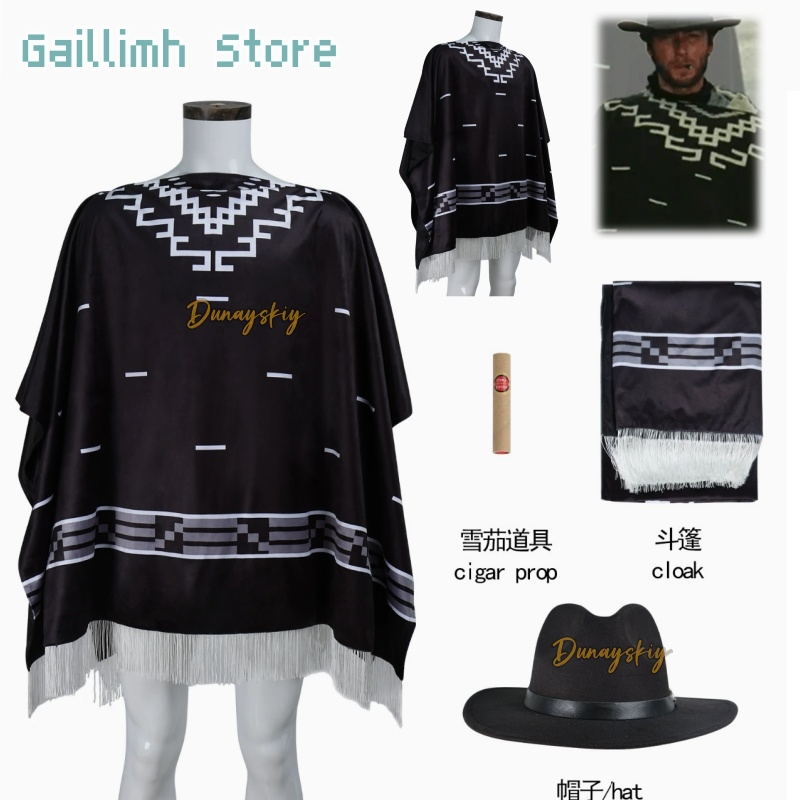 Free Cosplay Prop Patterns - Filme cosplay clint eastwood poncho cowboy