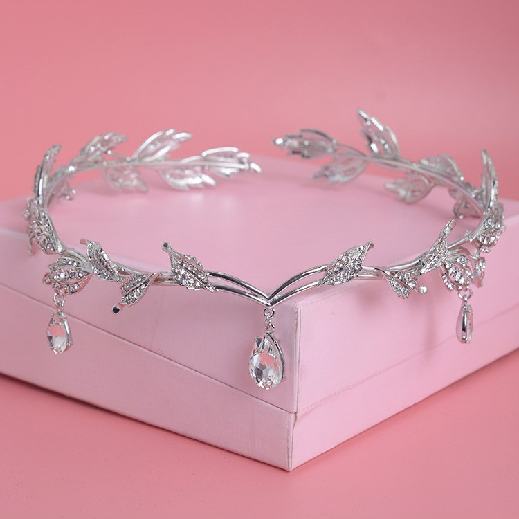 Aerith Cosplay Prop - Luxo Cristal Rhinestone Crown, Acessórios Para
