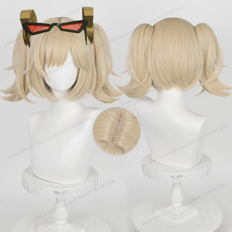 Burnice Cosplay Prop - Zz burnice whita peruca cosplay 28cm