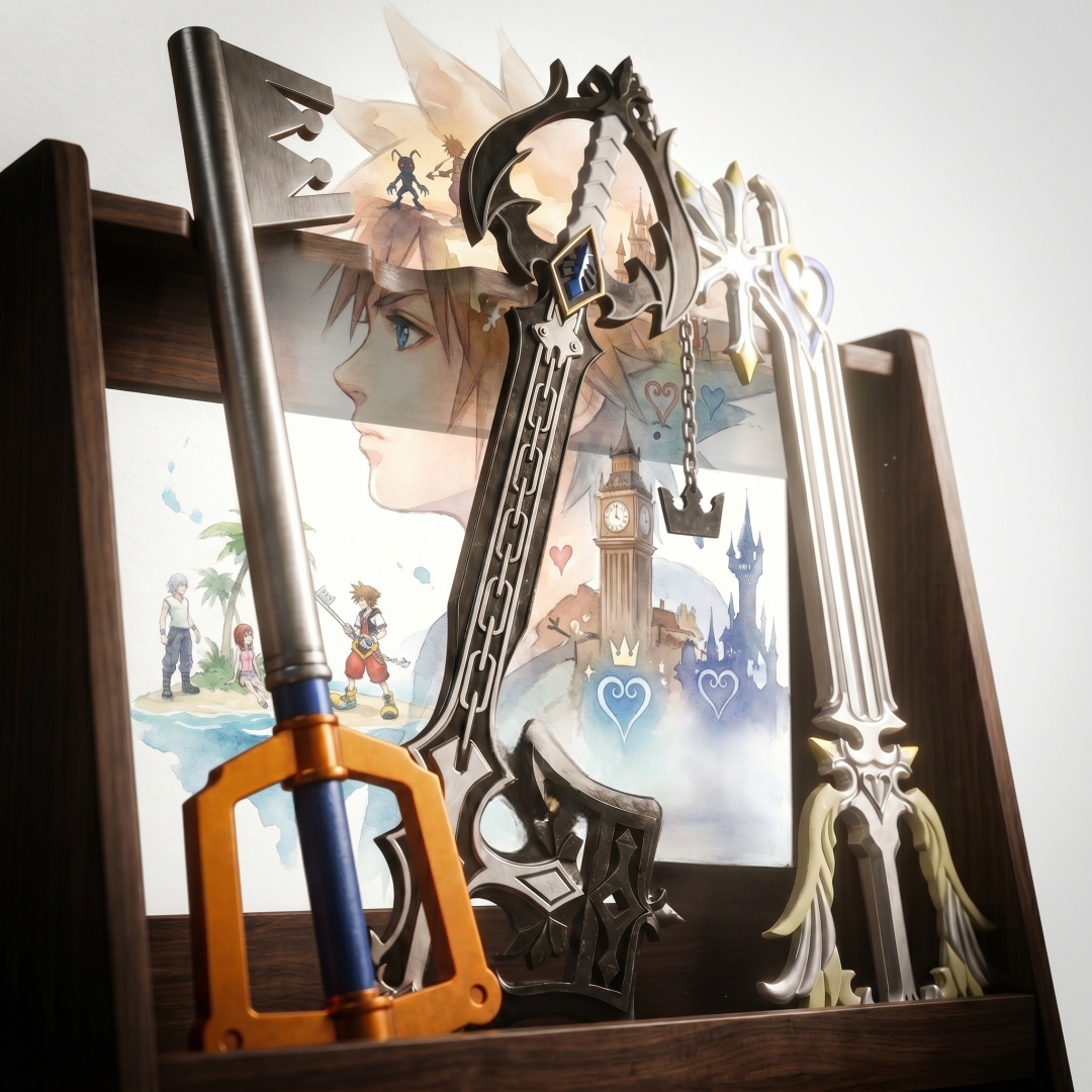 Cosplay Prop Foam - Espada Katana Sora Keyblade de Kingdom