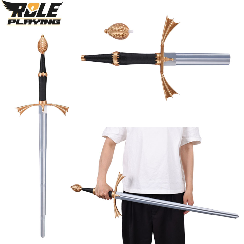 Cosplay Prop Knife - Faca Retrátil de Plástico Prateada para