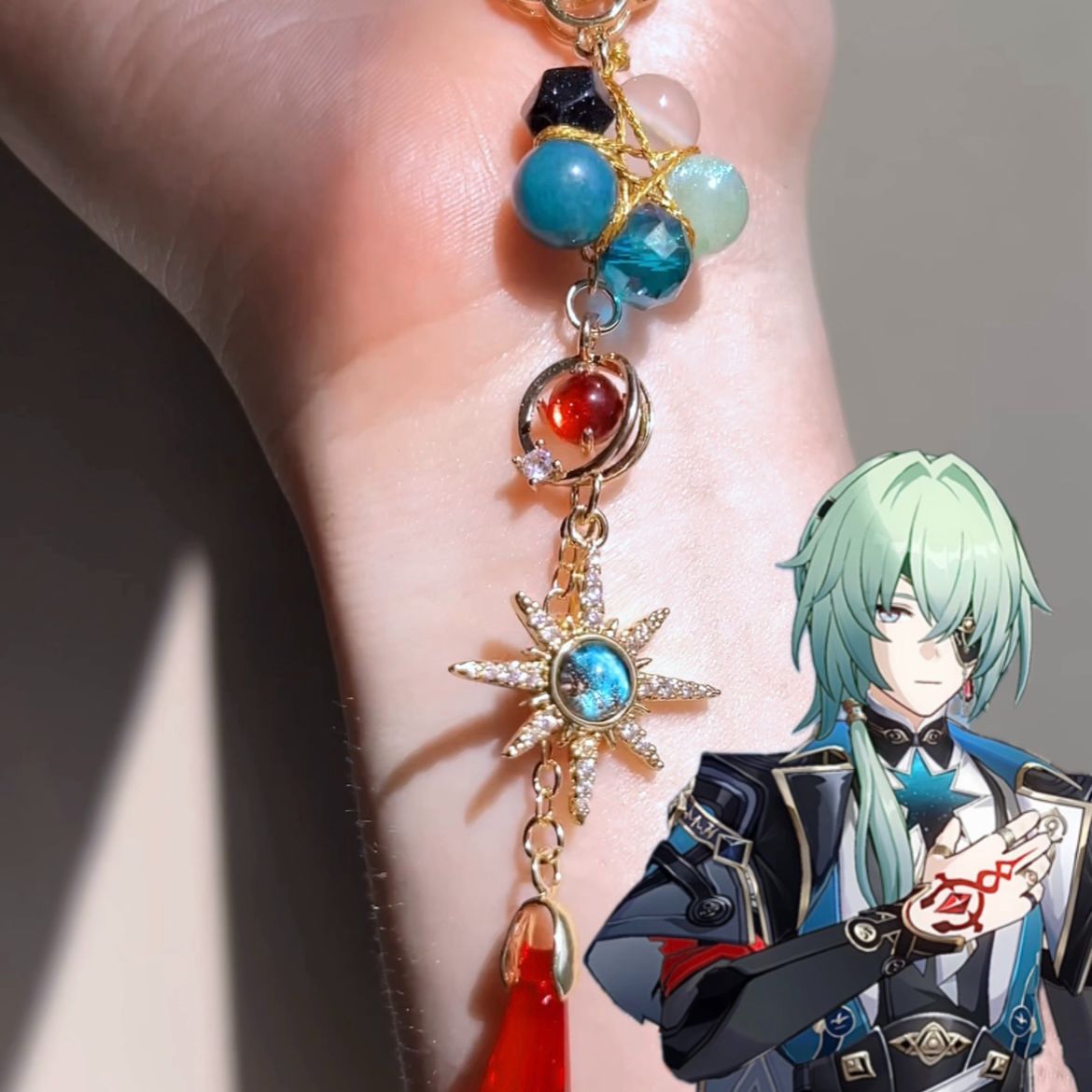 Anaxa Cosplay Prop - 2026 jogo cosplay chaveiro kawaii anaxa