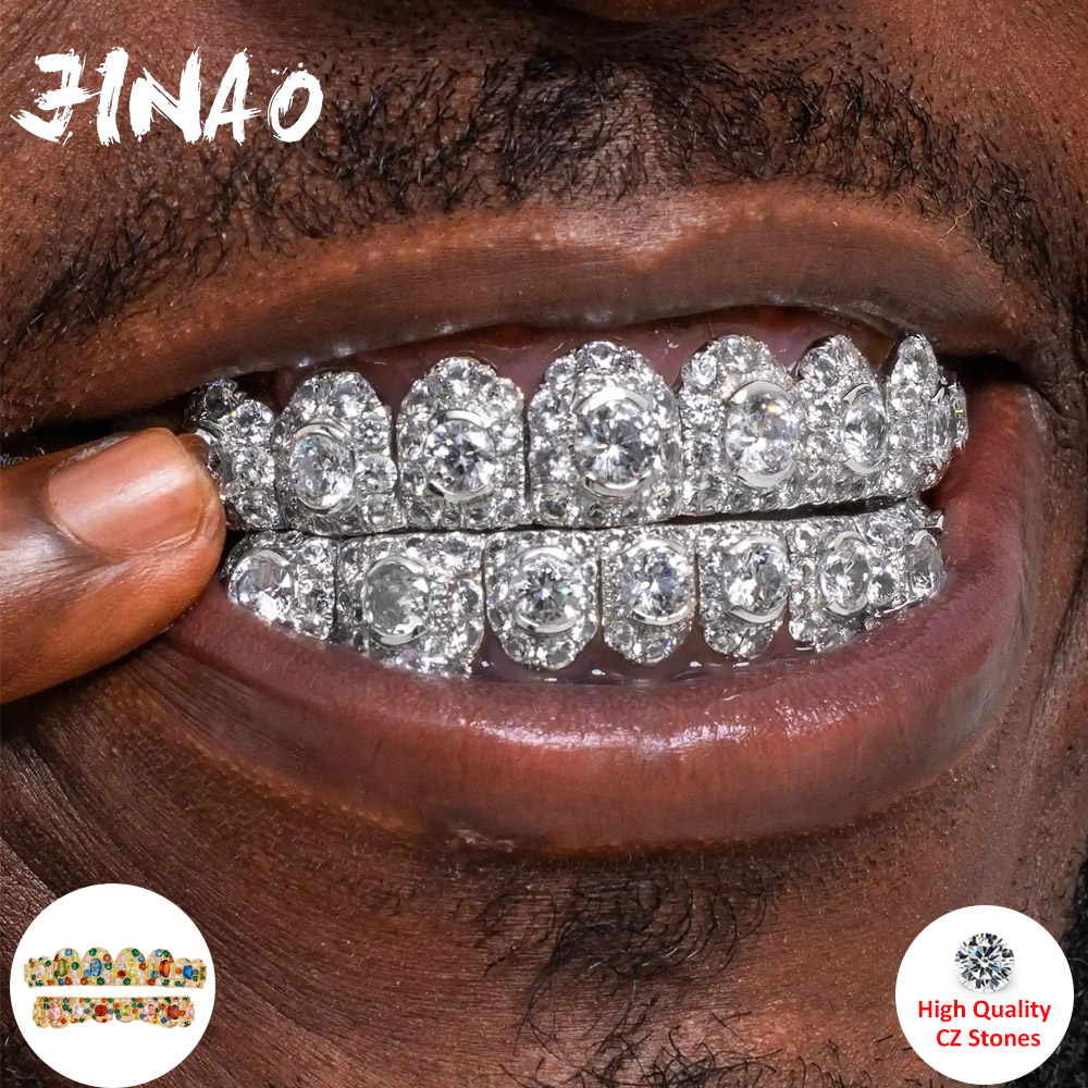Cosplay Flame Prop - JINAO Hip Hop Grillz Completo Cravejado