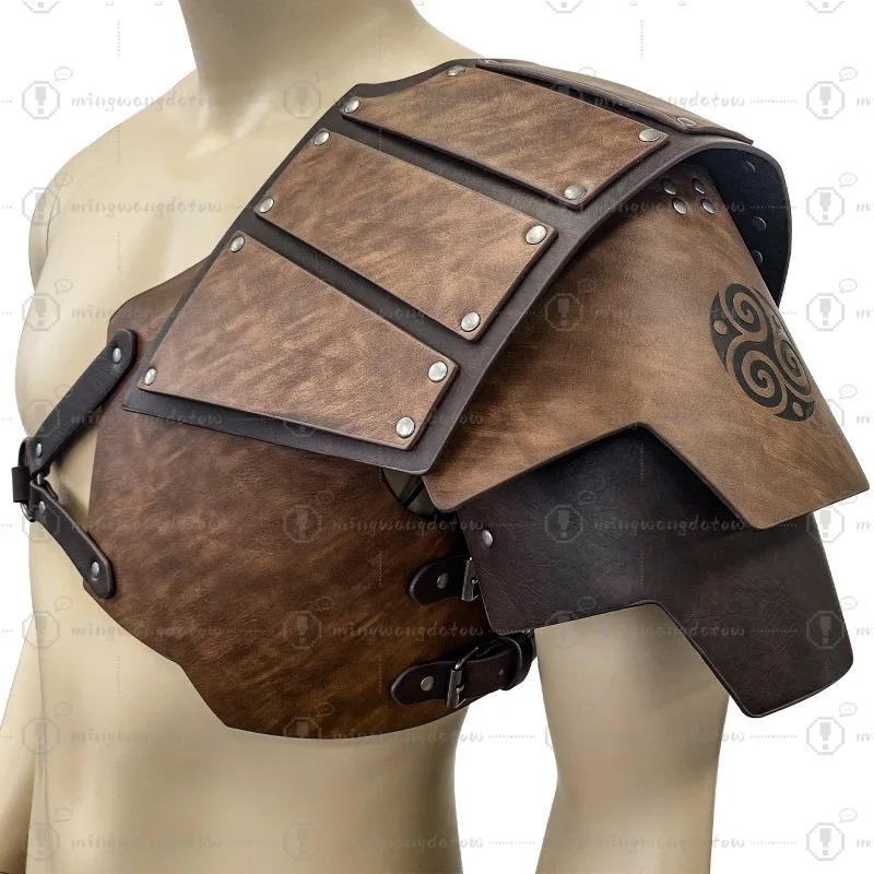 Cosplay Prop - Armadura medieval unilateral para ombro, estilo