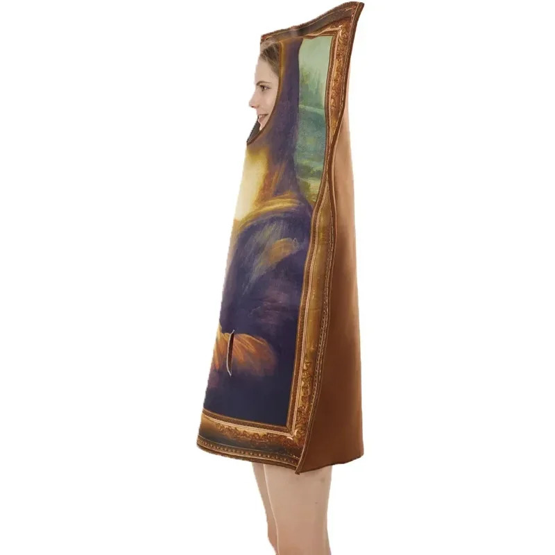 Cosplay Prop Painting - Cyfamosas pinturas traje mona lisa engraçado
