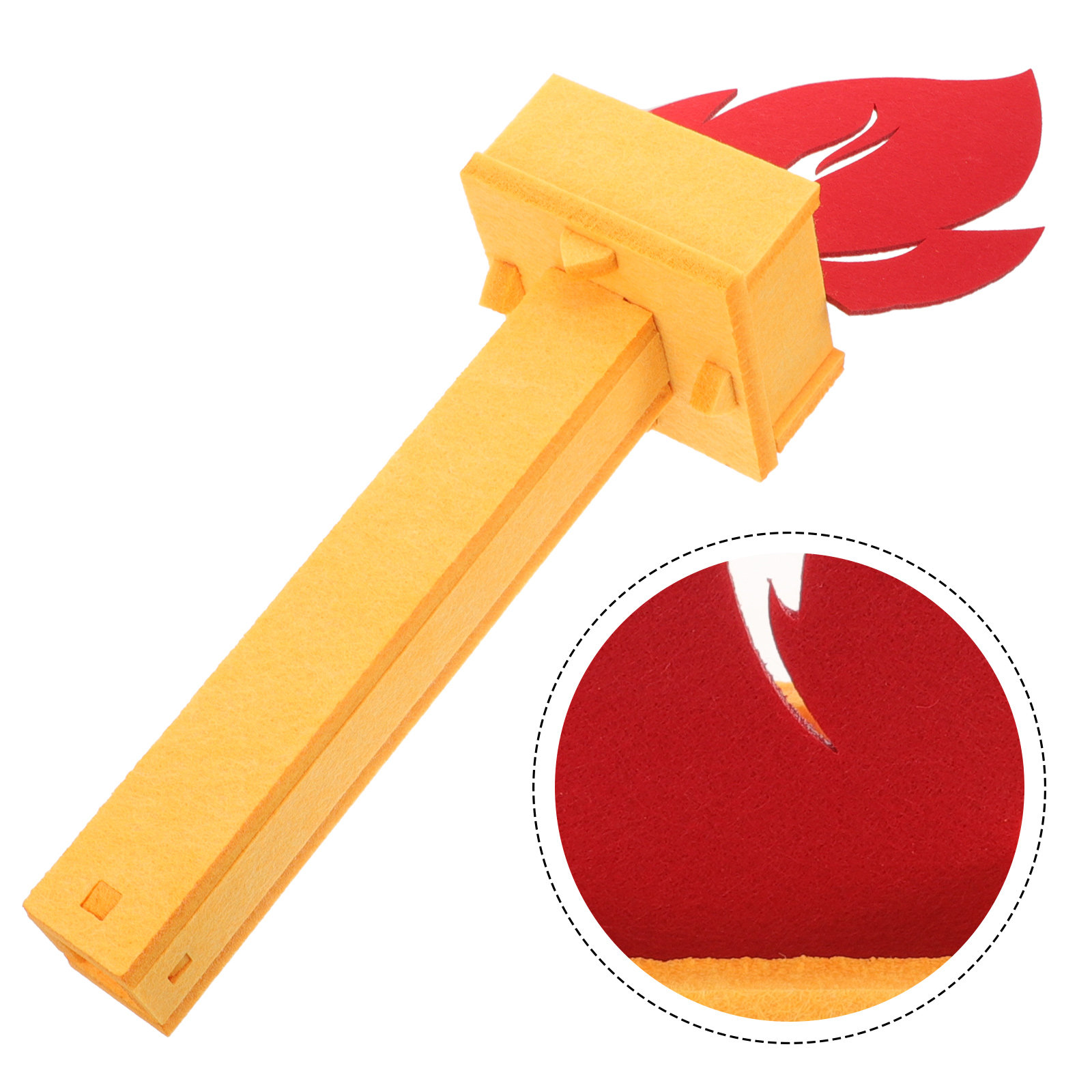 Cosplay Flame Prop - Tocha 3D Leve e Sem Chama