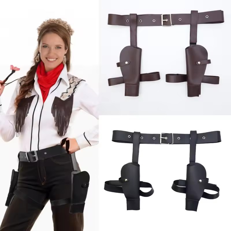 Cosplay Prop Pistol - Adulto vintage couro do plutônio capa