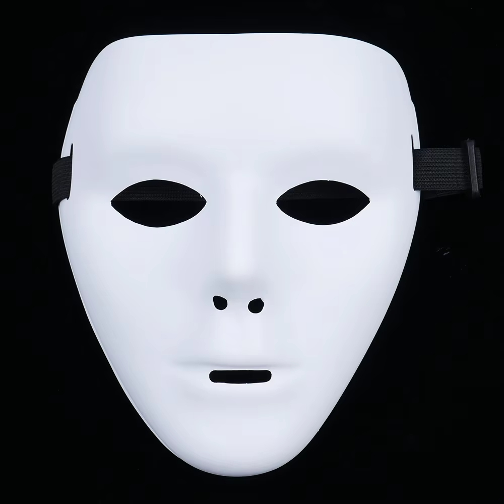 Máscara Facial de PVC Branca p - Cosplay Prop Paint avaliação e preço