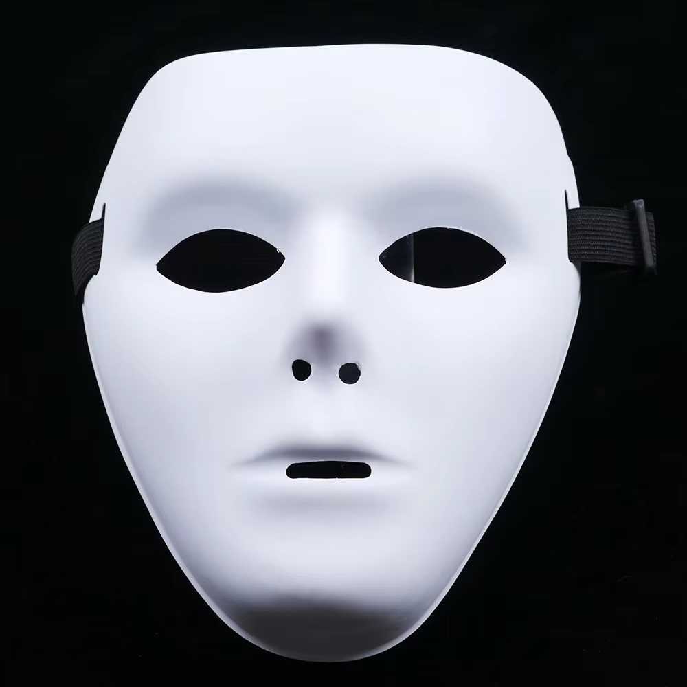 Máscara Facial de PVC Branca p - Cosplay Prop Paint avaliação e preço