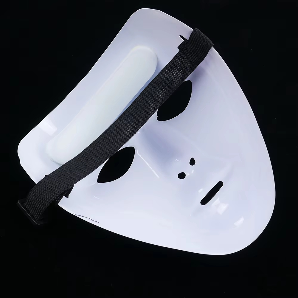 Máscara Facial de PVC Branca p - Cosplay Prop Paint avaliação e preço