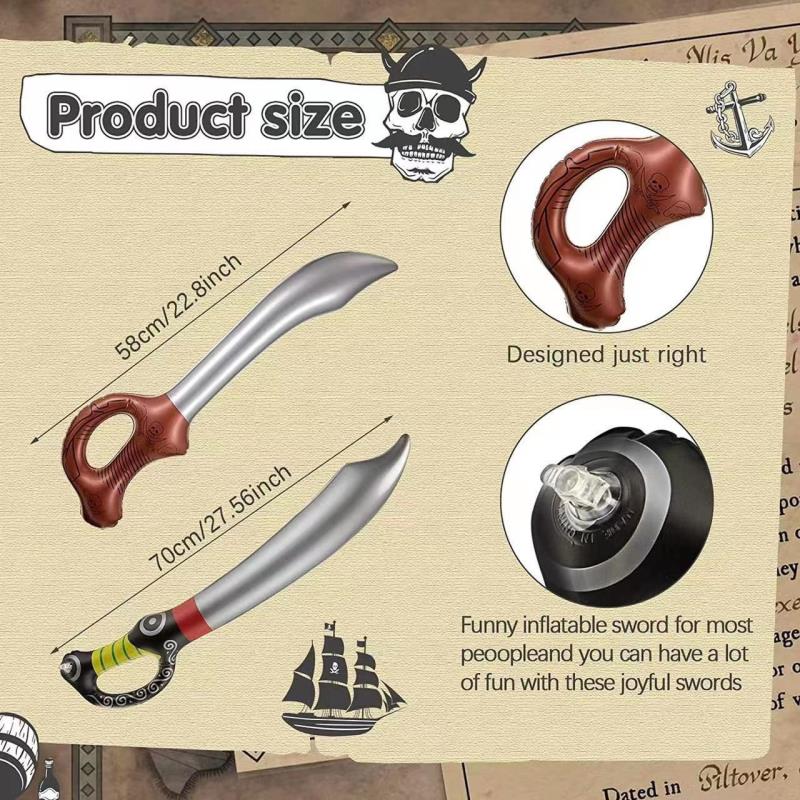 Espadas Piratas Infláveis Engr - Cosplay Prop Knife avaliação e preço