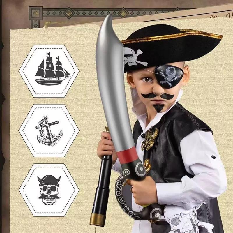 Espadas Piratas Infláveis Engr - Cosplay Prop Knife avaliação e preço