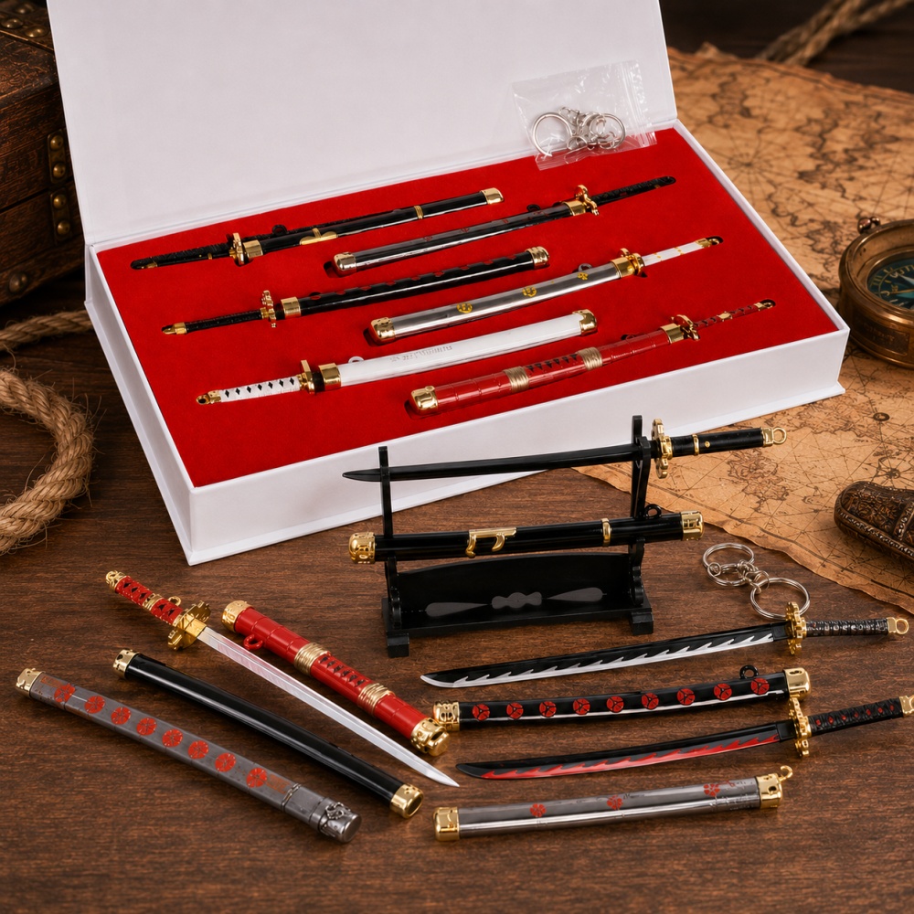 Conjunto de Chaveiros de Espad - Cosplay Prop Katana avaliação e preço
