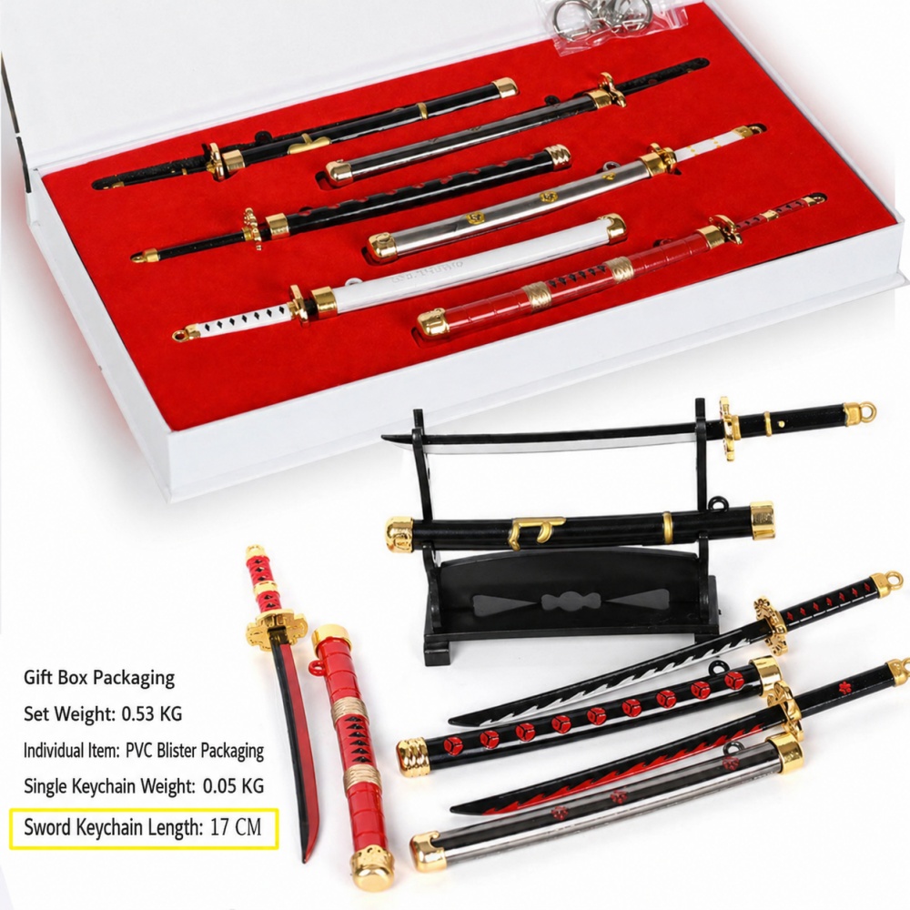 Conjunto de Chaveiros de Espad - Cosplay Prop Katana avaliação e preço