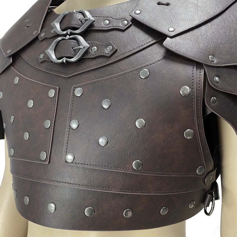Armadura Medieval com Studs pa - Cosplay Prop avaliação e preço