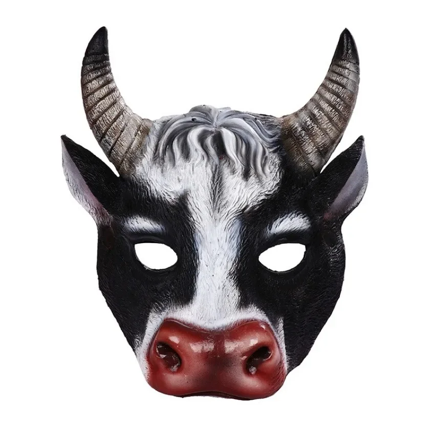 Máscara de cabeça de vaca anim - Cosplay Prop Foam avaliação e preço
