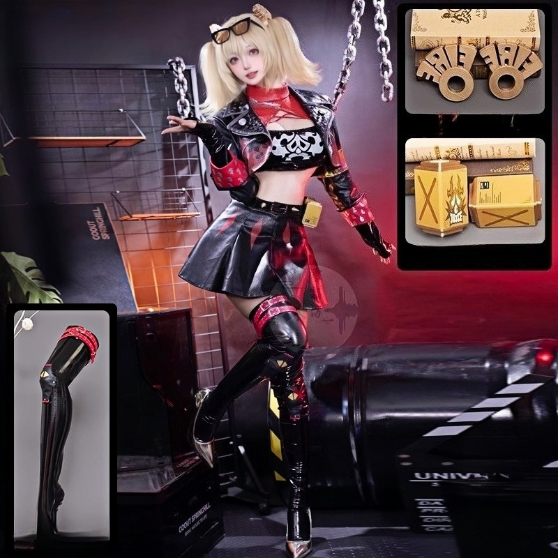 Jogo zenless zona zero burnice - Burnice Cosplay Prop avaliação e preço