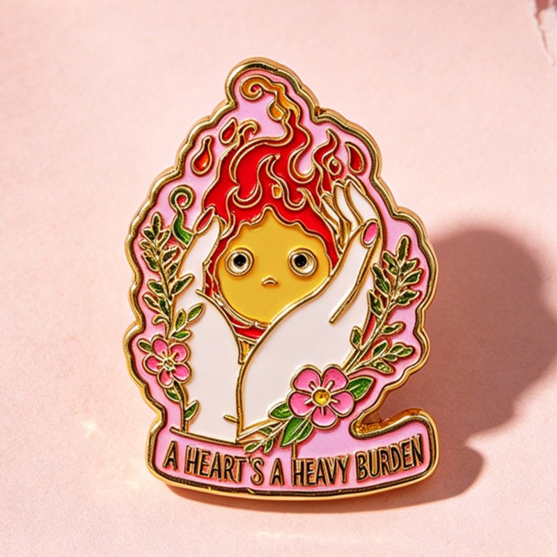 Pin de Esmalte 'A HEART'S A HE - Cosplay Flame Prop avaliação e preço