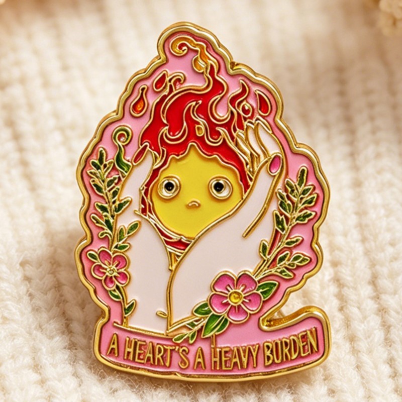 Pin de Esmalte 'A HEART'S A HE - Cosplay Flame Prop avaliação e preço