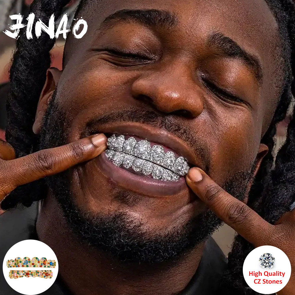 JINAO Hip Hop Grillz Completo  - Cosplay Flame Prop avaliação e preço
