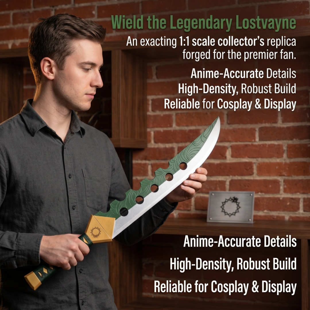 Espada Katana Meliodas de 28 p - Cosplay Prop Katana avaliação e preço