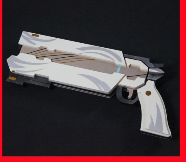 Arma de Cosplay MORTEFI de Ani - Cosplay Prop Pistol avaliação e preço