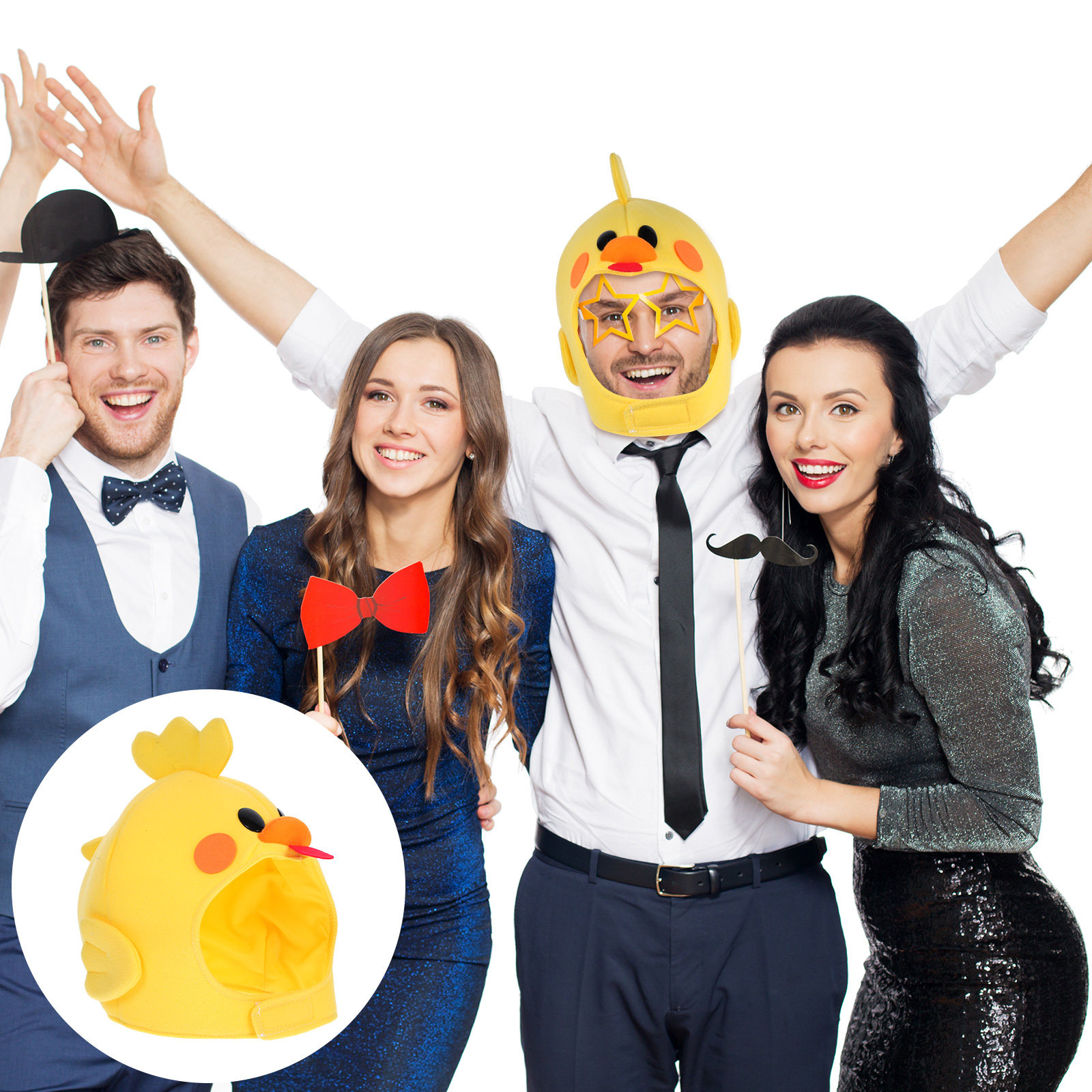 Chapéu de Pintinho Amarelo par - Easy Cosplay Prop avaliação e preço