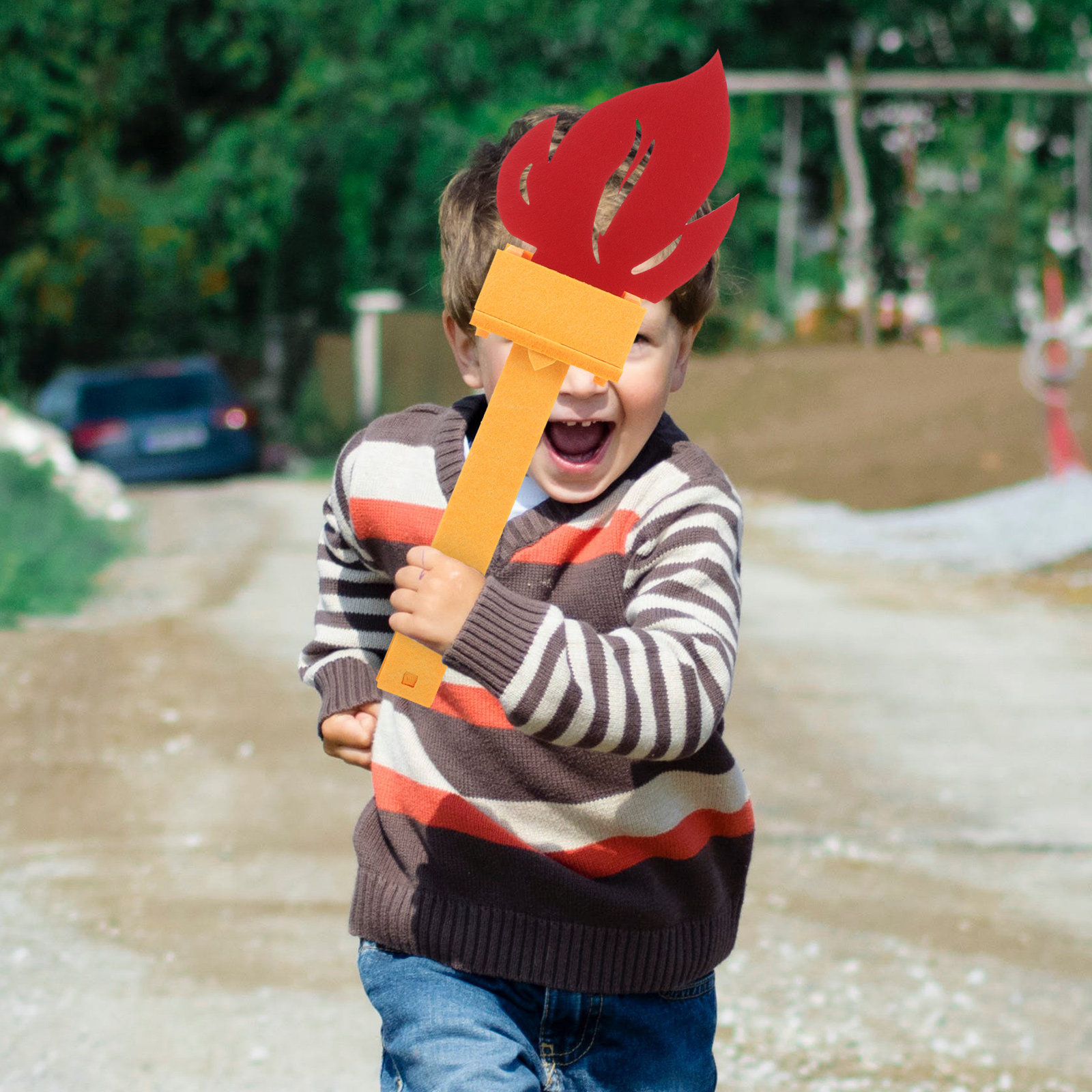 Tocha 3D Leve e Sem Chama para - Cosplay Flame Prop avaliação e preço